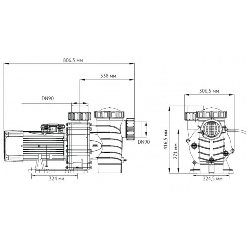 Unipump JET POOL SPP 5500T насос для бассейна с предфильтром