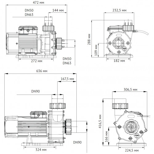 Unipump JET POOL STP 2000T насос для бассейна без предфильтра